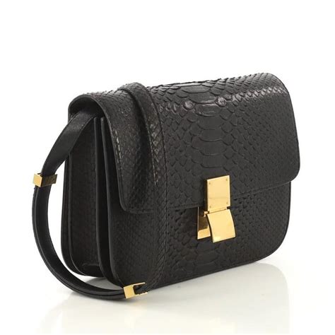 all black celine box bag|celine box bag python price.